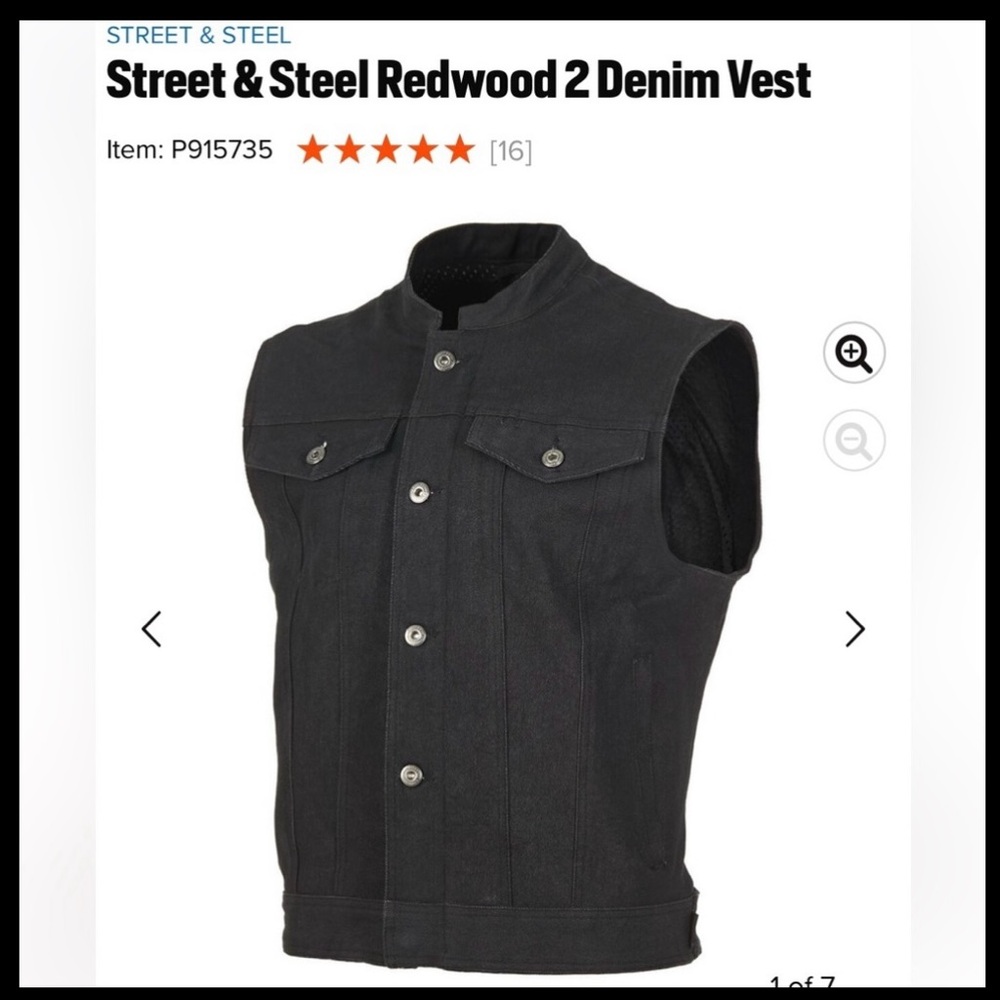 Street & Steel Redwood 2 Denim Vest